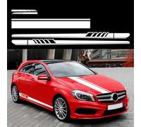 EFBCWQXUI Auto Haube Streifen Aufkleber, für Benz Clase B B150 W245 B180 W245 B200 W245 B170 W245 Auto Aufkleber Karosserie Seitenstreifen Dachrock Stoßstange Streifen Karosserie,D