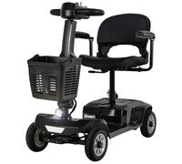 eFlux Seniorenmobil M1 | Elektromobil für Senioren klappbar - E Roller bis 20 km Reichweite - E Scooter - Rollator - Elektroroller - Rollstuhl elektrisch - Elektrorollstuhl - Seniorenroller (Schwarz)