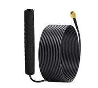 Eightwood DAB+ DAB Antenne SMA Adapter DAB-Auto Radio Antenne Patch Aerial Glas Mount Windshield Antenna mit SMA Stecker 300CM Kabel für Blaupunkt Pioneer Clarion Alpine usw.