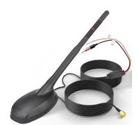 Eightwood FM/AM GPS Dachantenne Auto Radio Antenne Aktive Autoantenne mit Verstärker Auto Radio Amplifier 5M Verlängerung Kabel für Pioneer Blaupunkt Pioneer Clarion Alpine Digital Tuner