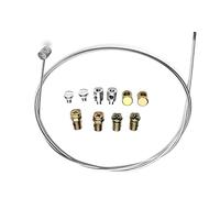 EIHI 130 CM Motorrad Universal Seilzug Universal Reparaturset Bowdenzug Gaszug Schaltzug Kupplungszug Fahrrad Roller Mofa Moped mit 9x Nippel für Fahrrad Roller Mofa Moped