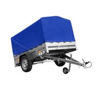 Einachsanhänger 200x125 UNITRAILER GARDEN 201/R KIPP mit blauer Plane