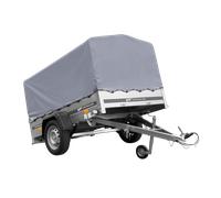 Einachsanhänger 200x125 UNITRAILER GARDEN 201/R KIPP mit grauer Plane