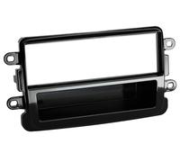 Dacia Dokker / Duster / Lodgy ab 2012 - 1-DIN Radioblende Autoradio Blende schwarz Klavierlack