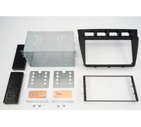 Einbauset : Autoradio Doppel-DIN 2-DIN 2 DIN Radioblende Radio Blende Halterung schwarz + ISO Radioanschlusskabel Radio KFZ Adapter + Antennenadapter für KIA Picanto (BA) 04/2004-11/2007