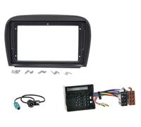 Einbauset Lenkradadapter für 9 Zoll Autoradio für Mercedes SL R230 2006-2011 Qua