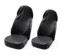 Einesin Sitzschoner für Autositze, Autositzbezüge universal als Überwurf aus Oxford Material, Autositzbezüge Vordersitze, Sitzschutz, Werkstattschoner, Schwarz (2)