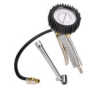 Original Einhell Reifenfüllmesser Profi (Kompressor-Zubehör, Arbeitsdruck 0-8 bar, Ablassventil, Reifenfülladapter mit Zwillingsstecker, 44 cm Schlauch)