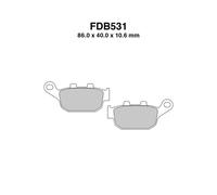 Einige Beläge Bremse FERODO FDB531ST Für Honda 650 NT Bros 1990-1993
