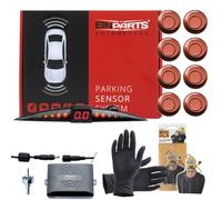 Einparkhilfe 8 Sensoren zum Nachrüsten hinten/vorne Rückfahrwarner PDC - Kupfer