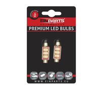 EINPARTS LED-DIODEN 42MM 12 SMD 4014 CANBUS FÜR AUTOBELEUCHTUNG 2 STÜCK.