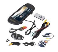 EIOLWJIEO ABS Wireless Auto Rückansicht Kit Monitor Spiegel Monitor 7 Spiegel Monitor IR Nachtsicht Rückfahrkamera High Definition