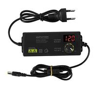 Ejoyous 60W Einstellbares Netzteil, Interferenz freier Netzteiladapter 3-12V Einstellbare Spannung Motor-Drehzahlregelung Dimmbares Netzteil Adapter für elektronische Geräte