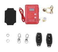 Ejoyous Batterietrennschalter, Digitalanzeige mit Fernbedienung und Automatischer Abschaltung, 12 V 24 V, 240 A für Pkw, Lkw, SUV, Elektrofahrzeuge (Rot)