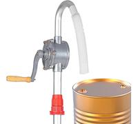 Ejoyous Kurbelpumpe, 29L / min Aluminiumlegierung Kurbelfasspumpe Fasspumpe Handpumpe Ölpumpe Absaugpumpe für Heizölen Benzin Schmiermitteln Speiseölen