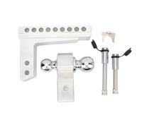 Ejoyous Verstellbare Aluminium Anhängerkupplung, Passend für 2 Zoll Empfänger, 12500 lbs Tragfähigkeit, Universal für LKW, Traktor, UTV, Bus, LKW-Anhänger