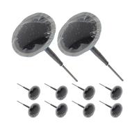 ELAYARD 10 Stück Reifenreparatur Pilznägel aus Stahl und Gummi Kaltreparatur für Pkw Lkw und Traktorreifen Schwarz Langlebige Gummischrauben für Schnelle Pannenhilfe Unterwegs