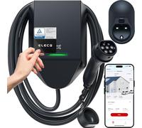 ELECQ Wallbox 11kW mit App & RFID | Lastmanagement und PV-Laden (Power Monitor erforderlich) | WLAN & OCPP | 5M Typ 2 Ladekabel | 16A 3-phasig | §14a-konform | Heimladestation für Außeninstallation
