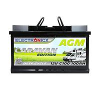 Electronicx Caravan Edition Batterie AGM 100AH 12V Wohnmobil Boot Versorgung