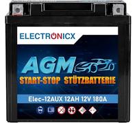 Electronicx AGM Stützbatterie 12V 12Ah 12 Ah Premium Backup Batterie A2115410001 BMW 61217586977 | Ersatz für A000982700 A2115410001 61219394648 | PKW Hilfsbatterie Longlife für Benz BMW Rolls Royce