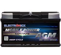 Electronicx AGM Versorgungsbatterie Mobile Power 12V 120Ah - Deep Cycle Batterie für Wohnmobil, Boot, Solar, Offgrid - wartungsfreie AGM Batterie 12 Volt 120 Ah - kompakt 353 × 175 × 190 mm