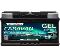 Gel Batterie 12V 120Ah Caravan Extreme Edition Solarbatterien GEL-Technologie 12V Akku Solar, Solarbatterie Bootsbatterie Wohnmobile, Wohnwagen 120 Ah