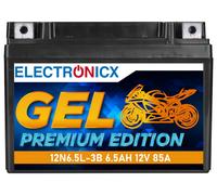 Electronicx GEL Batterie 12N6.5-BS 12V 6.5Ah - Wartungsfreie Starterbatterie für