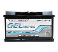 Electronicx Edition GEL Batterie 100 AH 12V Versorgungsbatterie Freizeit Akku