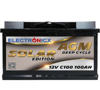 Electronicx Solar Edition Batterie AGM 100 AH 12V Solar Versorgung Solarbatterie