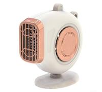 Elektrische Auto-Heizung, 12 V, 150 W, tragbarer Ventilator für schnelles Beschlagen und Auftauen der Windschutzscheibe, geeignet für Autos, Boote und Camping, inklusive 1 5 m Netzkabel (24 V weiß)