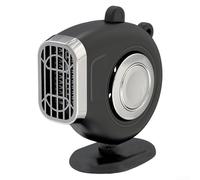 Elektrische Auto-Heizung, 12 V, 150 W, tragbarer Ventilator für schnelles Beschlagen und Auftauen der Windschutzscheibe, geeignet für Autos, Boote und Camping, inklusive 1 5 m Netzkabel (24 V schwarz)