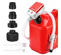 Elektrische Benzinpumpe für Kanister USB Wiederaufladbar, Auto-Stopp - Kraftstoffpumpe Ölabsaugpumpe für Benzin, Diesel & Öl, Tragbare Kraftstoff Umfüllpumpe mit Batterie für Auto, Tank & Werkstatt
