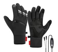 Elektrische Heizhandschuhe - 3 Temp Einstellungen Einstellbar, USB angetriebene Handwärmer, Touchscreen Empfindliche Fingerspitze, Winter Outdoor Skifahren Motorrad Ausrüstung, Heizung Kit | für