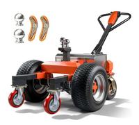 Elektrischer Anhänger Dolly mit 2 Kuppelkugeln(50mm&47.6mm), Elektrischer Trailer Mover MaxTraglast 3400kg mit Geländerädern, Höhenverstellbar, Vorwärts/Rückwärts/Bremsschalter für RV, Boot, Wohnmobil