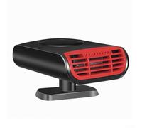 Elektrischer Auto-Defogger, 150 W, tragbare Heizung für schnelles Beschlagen der Windschutzscheibe, geräuscharm, 12 V Lüfter für Van, Boot, Anhänger, Camping, Schwarz, 16 x 12 cm