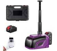 Elektrischer Wagenheber 5T 3T, Verstellbarer tragbarer Scherenwagenheber mit 4,0Ah Batterie & Ladegerät mit aufblasbarer Pumpe und LED-Licht, 150-450 mm Wagen-Heber für Auto, SUV, Limousine, MPV