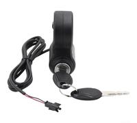 Elektro Roller Zündschloss 12V-48V Schlüssel Schalter | Breite Spannung 12V-48V, sicherer Schlüsselschalter, für robuste Anschlüsse, langlebiges ABS, universell einsetzbar