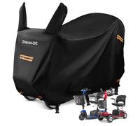 Elektromobil Abdeckhaube 420D Oxford wasserdichte Regenschutz für Rollstuhl Schutzbezug Abdeckung Elektrorollstuhl Abdeckplane E Scooter Staubdicht Winddicht Sonnenschutz (124 * 58 * 99 cm)