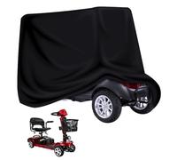 Elektromobil Abdeckhauben, Wasserdicht UV-Schutz Mobilitätsroller Abdeckung, Universelle Staubschutzhülle für Elektroroller für Motorräder, Roller (190x71x117 cm,Schwarz)
