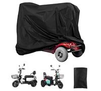 Elektromobil Abdeckplane 190 × 71 × 117 cm 210D Oxford Seniorenmobil Abdeckung Wasserdichte Mobilitätsroller Abdeckung, Universelle Abdeckplane für Elektroroller, Schutzbezug, Schwarz