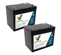 Elektromobil-Akku passend für Life & Mobility Solo Black Edition 24V 2 x 12V 77Ah - Voltrana Ersatzakku