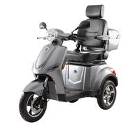 Elektromobil E-Nobilus - 25 km/h, 1000W, Lithium-Ionen-Akku, 120 km Reichweite, Strassenzulassung Mofa/Klasse AM, Grau| elrofu
