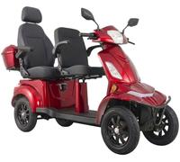 Elektromobil ECONELO "E-Seniorenmobil VISTA Quarter-1L, Blei-Akku, 4-Rad, 60V, 1000 Watt", rot, ElektromobileB:79cm H:115cm L:195cm, B:79cm H:115cm L:195cm (40905100-0) rot