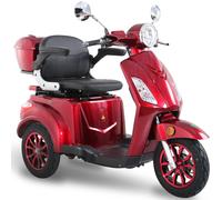 Elektromobil GREENSTREET "E-Mover", rot (weinrot), ElektromobileB:68cm H:111cm L:155cm, inkl. Topcase, B:68cm H:111cm L:155cm, Topseller (34637525-0) weinrot