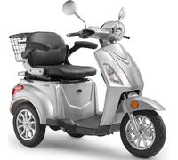 Elektromobil LUXXON "E3800", silber (silberfarben), ElektromobileB:68cm H:111cm L:155cm, bis zu 65 km Reichweite, Elektro Dreirad, Seniorenmobil, B:68cm H:111cm L:155cm (45116644-0) silberfarben