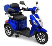 Elektromobil ROLEKTRO "Rolektro E-Trike 25 V.2-R31 Bleigel", schwarz (blau), ElektromobileB:84cm H:116cm L:150cm, B:84cm H:116cm L:150cm (51659640-0) blau