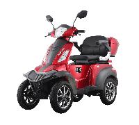Elektromobil VISTA 25 km/h - 4-rädriges Seniorenmobil mit COC-Zulassung Rot