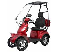 Elektromobil “Vita Care 4000 Li”, Dach, 25 km/h, 20Ah, 50 Kilometer Reichweite, Lithium Akku, Seniorenmobil, E-Mobil, Senioren, Seniorenroller Straßenzulassung, Elektrofahrzeug, Rot