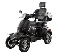 Elektromobil “VITA CARE 4000 Li Premium”, 15 km/h, Führerscheinfrei, Li-Ionen-Akku, Seniorenmobil, E-Roller, E-Roller mit Straßenzulassung, Elektroroller (Schwarz, 40Ah (Bis 100km))