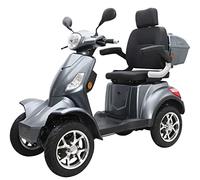 Elektromobil „VITA CARE 4000“ - Seniorenmobil 25 km/h, 50 km Reichweite, 4-Rad E-Scooter mit Straßenzulassung, Blei-Gel Akku, Grau